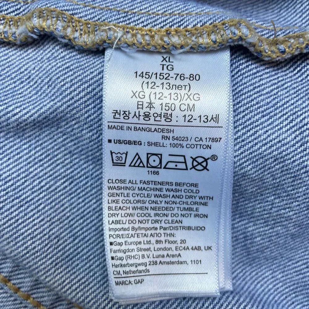 Gap Teens Boys Denim Jacket Size XL(12)